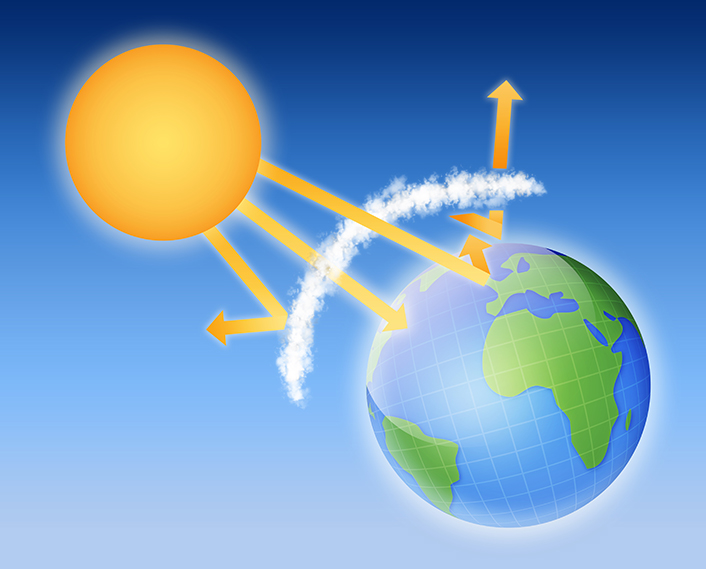 太陽光是強力的電磁波來源，在大氣層的保護下，在地表上的生物並不會受到太陽電磁波的傷害。